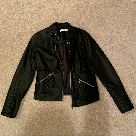 NWOT faux leather jacket - Picture 1 of 3